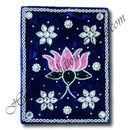 Mirror In Velvet Frame With Moti and Mirror Work