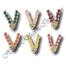 White and Colored Moti Mala with Square (Nang) Diamond Pendent