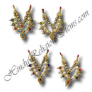 Double Layer Moti Mala With Leaf Chowki