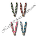 Colored Moti Mala with Flower Shape Pendent