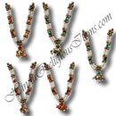 White and Golden Moti Mala with Square Kundan Choki((A4)