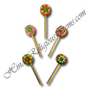 Ghughra (Toy Rattle) With Golden Metal Meenakari Single Side