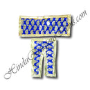 Lalan Kinkhab Chira Vastra With Golden Mango Print Design (VCMG-52)