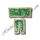 Lalan Satin Golden Print Flower With Vel Design Chira Vastra (VCFV-45)