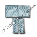 Lalan Kinkhab White Silver Chira Vastra With Silver Dots and Lace