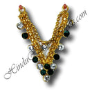 Golden mala with Colored Diamond Two Layer Gadi Mala/Haar (M-15)
