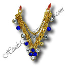 Golden mala with Colored Diamond Two Layer Gadi Mala/Haar (M-15)