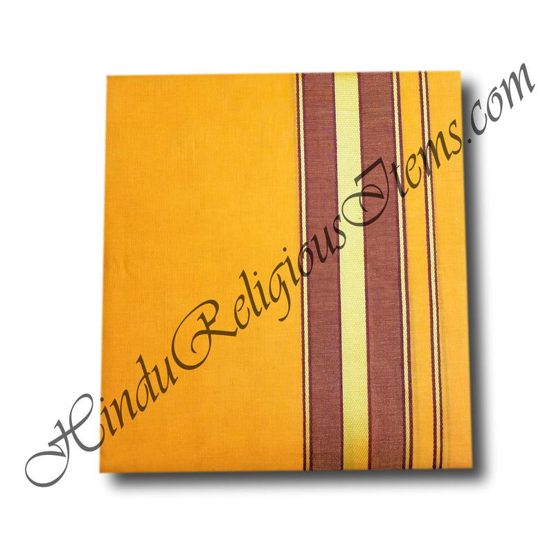 High- Quality Dhoti With Uparna Unstitched (Clothes for Seva)