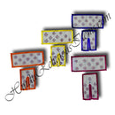 Lalan Hand Painted White Cotton Chira Vastra with coloured lace