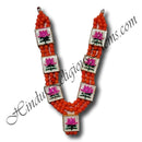 High-Quality Colored Moti Haar with Meenakari Kamal Chowki (M-41)