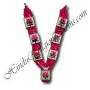 High-Quality Colored Moti Haar with Meenakari Kamal Chowki (M-41)