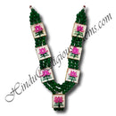 High-Quality Colored Moti Haar with Meenakari Kamal Chowki (M-41)