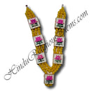High-Quality Colored Moti Haar with Meenakari Kamal Chowki (M-41)