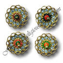 Gold Metal Meenakari Nang(Diamond) Small Chakardi