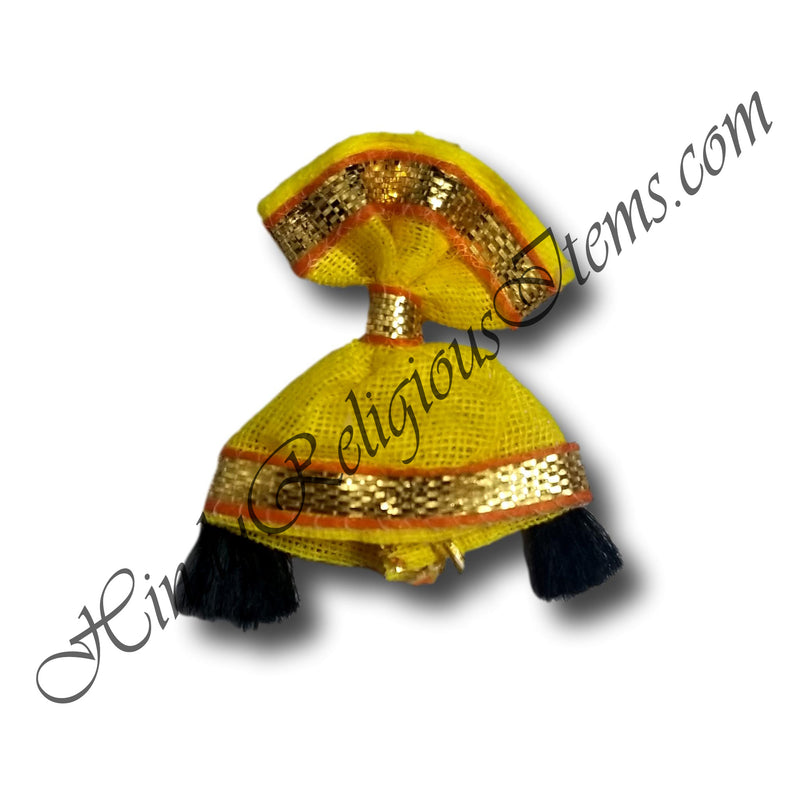 Premium Cotton Kan Topi / Topa With Golden Lace PTG-69