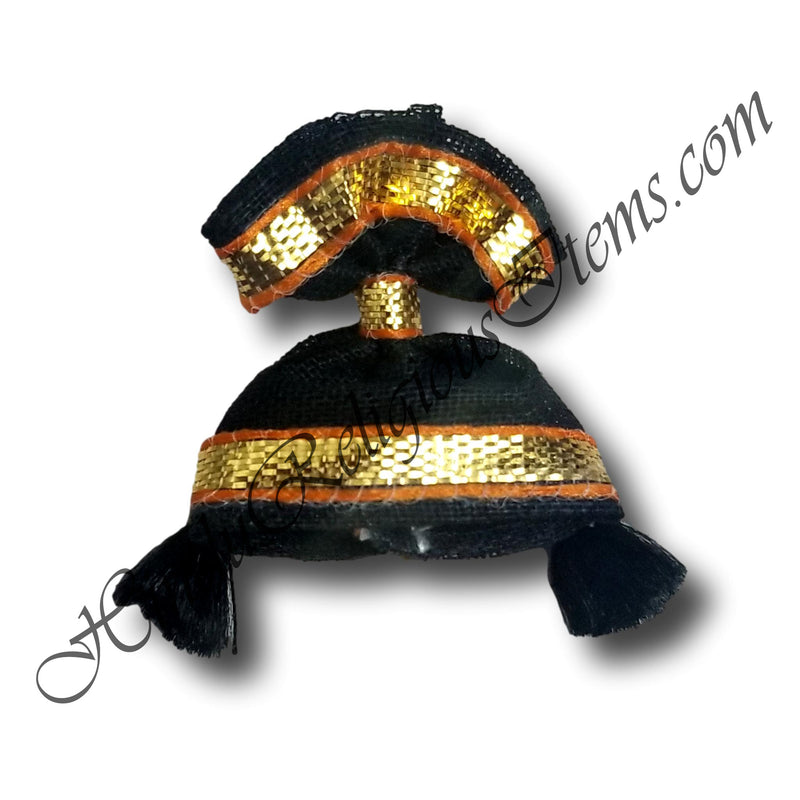 Premium Cotton Kan Topi / Topa With Golden Lace PTG-69