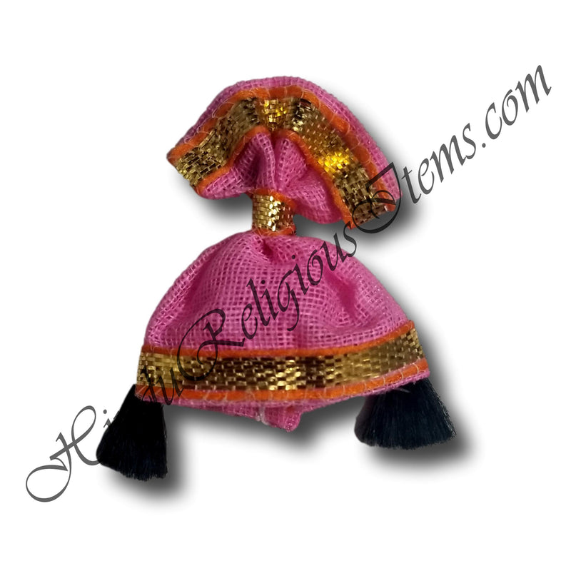 Premium Cotton Kan Topi / Topa With Golden Lace PTG-69