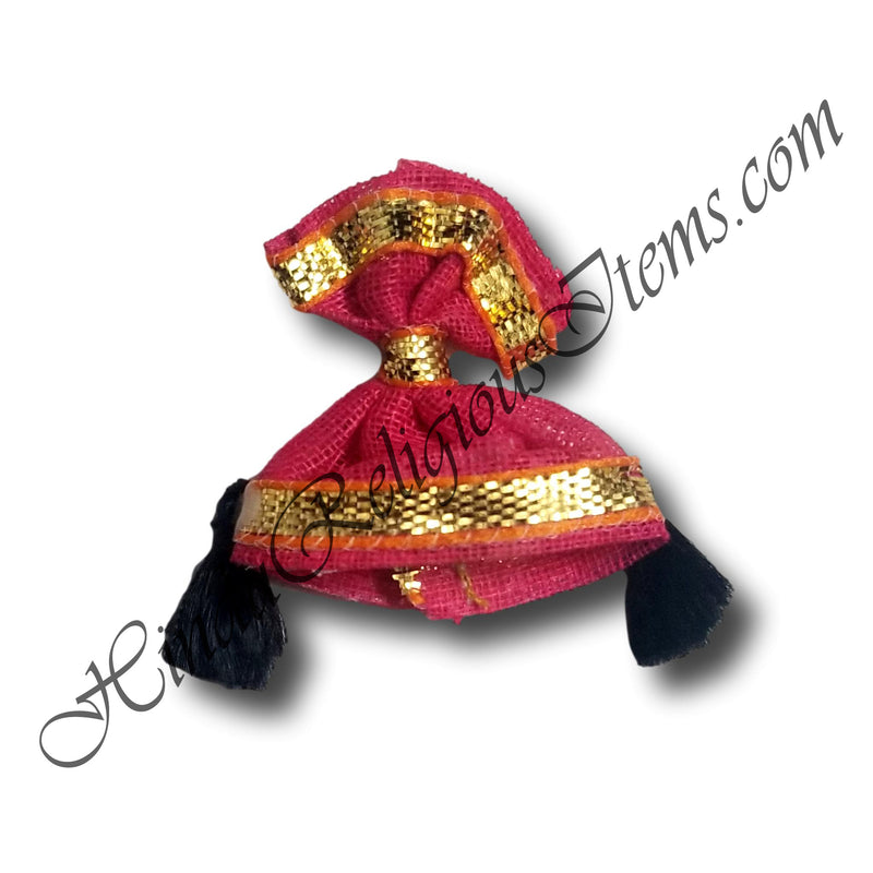 Premium Cotton Kan Topi / Topa With Golden Lace PTG-69