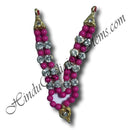 Two Layer White Moti Mala With Diamond Padak And Choki (M-25)