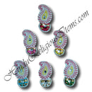 Canvas Painted Paag With Diamond