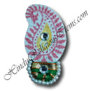 Canvas Painted Paag With Diamond