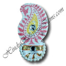 Canvas Painted Paag With Diamond