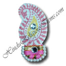 Canvas Painted Paag With Diamond