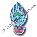 Canvas Painted Paag With Diamond