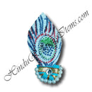 Canvas Painted Paag With Diamond