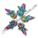 Canvas Painted Paag With Diamond