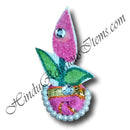 Canvas Painted Paag With Diamond