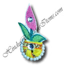 Canvas Painted Paag With Diamond