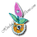 Canvas Painted Paag With Diamond