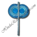 Color Net Frill Fans (Pankha) With Moti Decoration