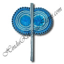 Color Net Frill Fans (Pankha) With Moti Decoration