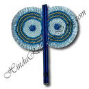 Color Net Frill Fans (Pankha) With Moti Decoration