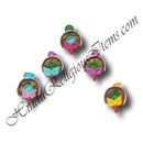 Organza And Peacock Feather Gol Chandrika (GCPF-3)