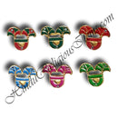 Metal Meenakari Dumala With Diamonds