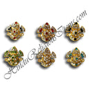 Golden Metal Kulhe With Diamonds