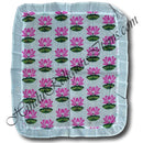 Kamal Print Design Cotton Fabric Pichwai With Frill