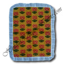 Kamal Print Design Cotton Fabric Pichwai With Frill