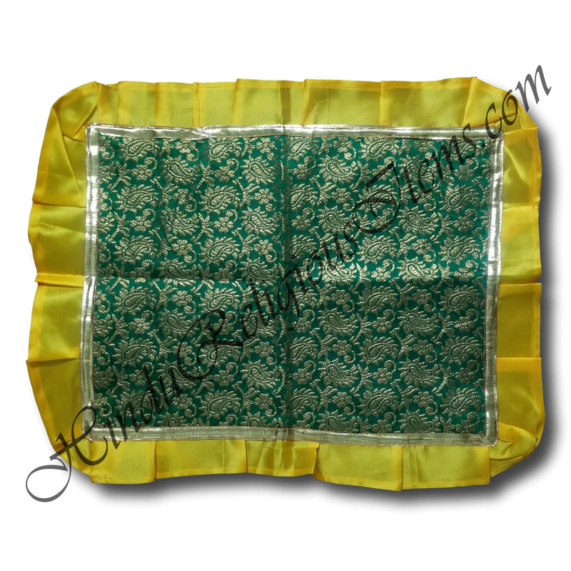 Kinkhab Fabric Pichwai With Satin Frill