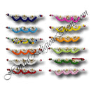 White Moti Kandora With White Diamond And Coloured Moti Latkan