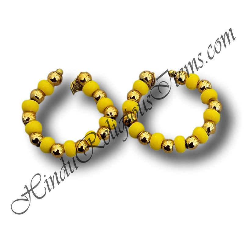 Colored And Golden Moti Kada (Bracelet)