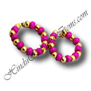 Colored And Golden Moti Kada (Bracelet)