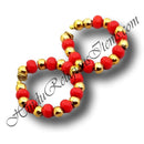 Colored And Golden Moti Kada (Bracelet)