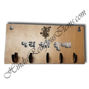 MDF Wooden Key Stand With Jai Shree Krishna Embossed in Gujarati