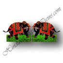 High Quality MDF Elephant Cut Out (Set of 2)