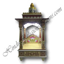 MDF Folding Mandir/ Bungalow With Carving and Light