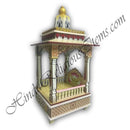 MDF Folding Mandir/ Bungalow With Carving and Light